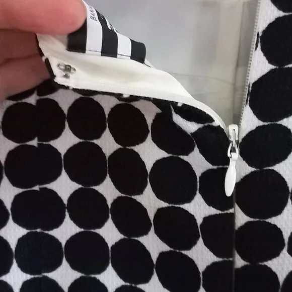 MARIMEKKO X BANANA REPUBLIC Black and White Polka Dot Dress - Picture 10 of 13